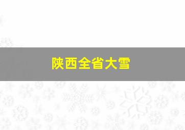 陕西全省大雪