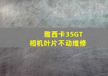 雅西卡35GT相机叶片不动维修