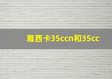 雅西卡35ccn和35cc