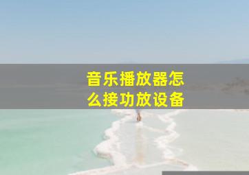 音乐播放器怎么接功放设备