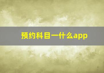 预约科目一什么app