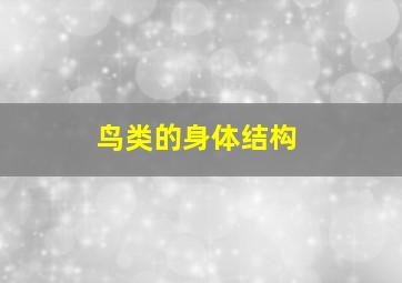 鸟类的身体结构