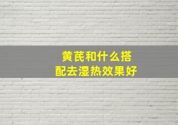 黄芪和什么搭配去湿热效果好