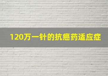 120万一针的抗癌药适应症