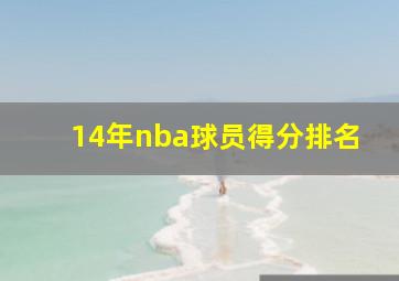 14年nba球员得分排名