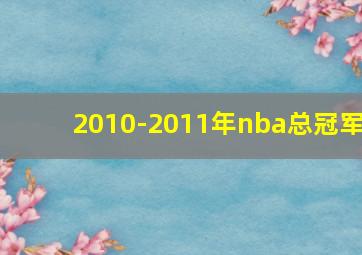 2010-2011年nba总冠军