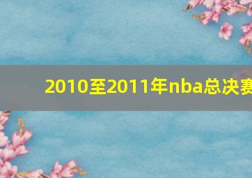 2010至2011年nba总决赛