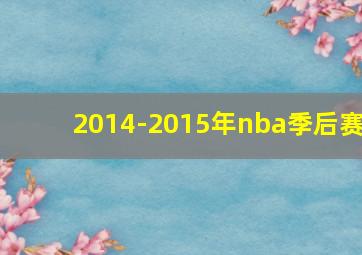 2014-2015年nba季后赛