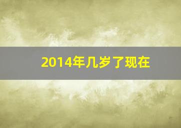 2014年几岁了现在