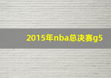 2015年nba总决赛g5