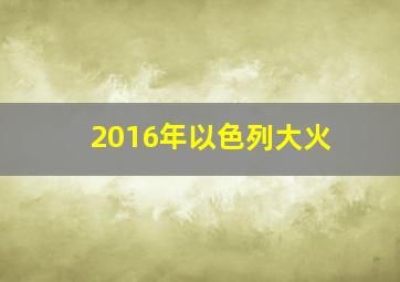 2016年以色列大火