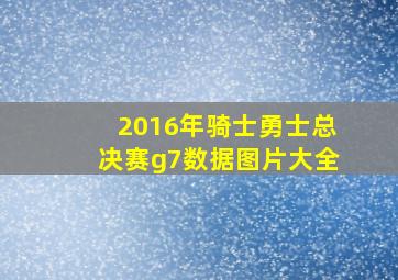 2016年骑士勇士总决赛g7数据图片大全