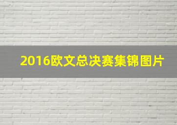 2016欧文总决赛集锦图片