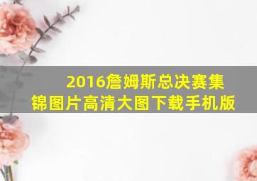 2016詹姆斯总决赛集锦图片高清大图下载手机版