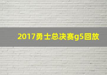 2017勇士总决赛g5回放