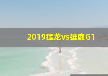 2019猛龙vs雄鹿G1