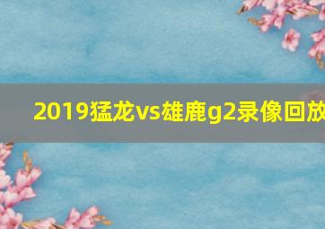 2019猛龙vs雄鹿g2录像回放