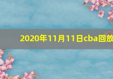 2020年11月11日cba回放