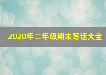 2020年二年级期末写话大全