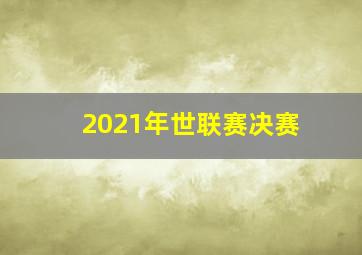 2021年世联赛决赛