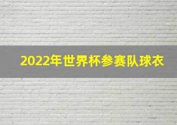 2022年世界杯参赛队球衣