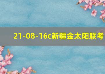 21-08-16c新疆金太阳联考