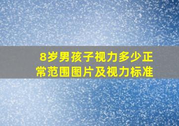 8岁男孩子视力多少正常范围图片及视力标准