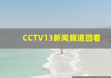 CCTV13新闻频道回看