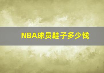 NBA球员鞋子多少钱