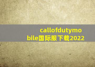 callofdutymobile国际服下载2022