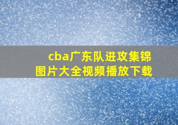 cba广东队进攻集锦图片大全视频播放下载