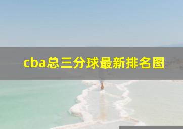 cba总三分球最新排名图