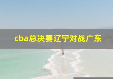 cba总决赛辽宁对战广东