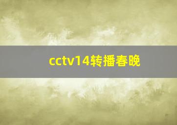 cctv14转播春晚