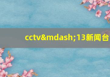 cctv—13新闻台