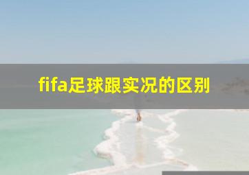 fifa足球跟实况的区别