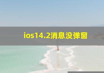 ios14.2消息没弹窗