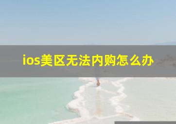 ios美区无法内购怎么办