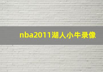 nba2011湖人小牛录像