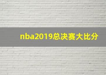 nba2019总决赛大比分