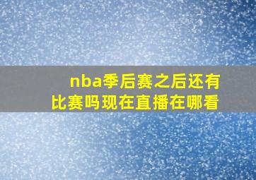 nba季后赛之后还有比赛吗现在直播在哪看