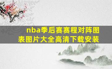 nba季后赛赛程对阵图表图片大全高清下载安装