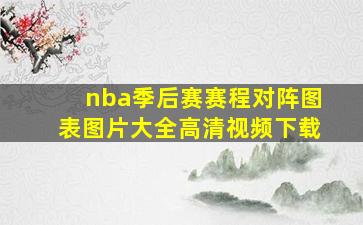 nba季后赛赛程对阵图表图片大全高清视频下载