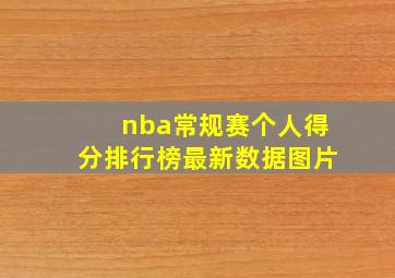 nba常规赛个人得分排行榜最新数据图片