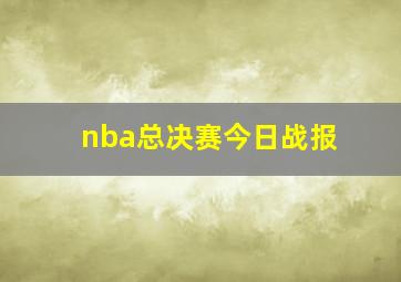 nba总决赛今日战报