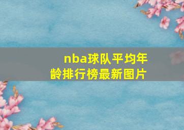 nba球队平均年龄排行榜最新图片