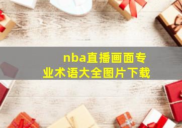 nba直播画面专业术语大全图片下载