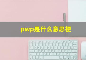 pwp是什么意思梗