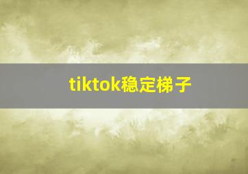 tiktok稳定梯子