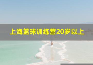 上海篮球训练营20岁以上